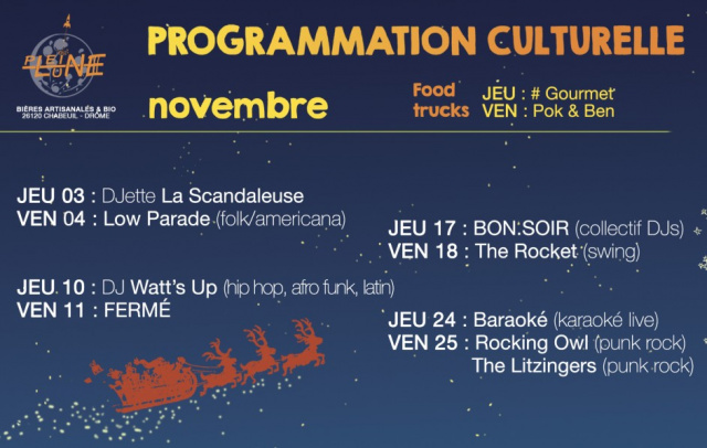 Programme Culturel -- Octobre / Décembre 1