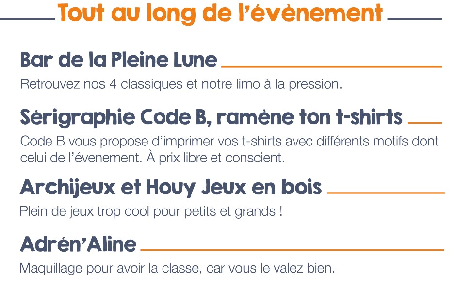 La prog du Festival !